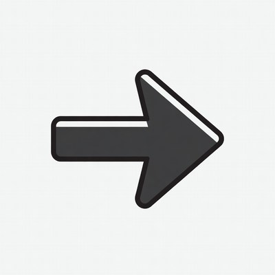 Black right arrow icon