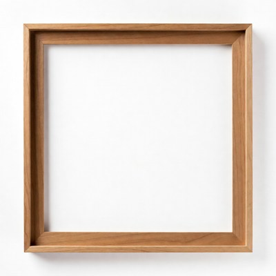 Empty Wooden Picture Frame