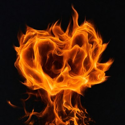 Burning Heart Flame