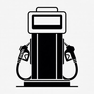 Diesel Gas Pump Icon