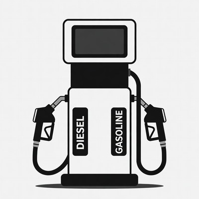 Gas Station Pump Illustration