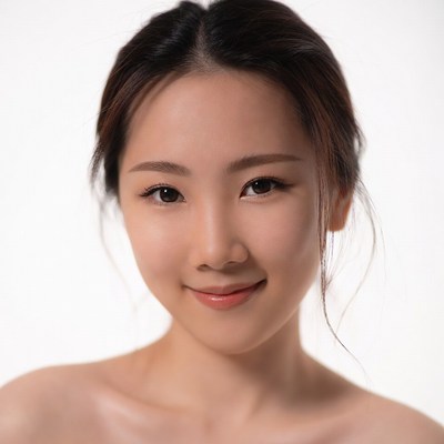 Smiling Asian woman portrait