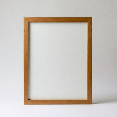 Wooden Frame with White Mat