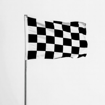 Checkered Flag on Pole