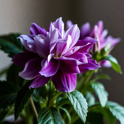 Purple Dahlia Flower Bloom