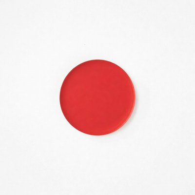 Red Round Plate