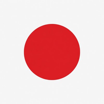 Red Circle on White Background