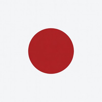 Red Circle on White Background