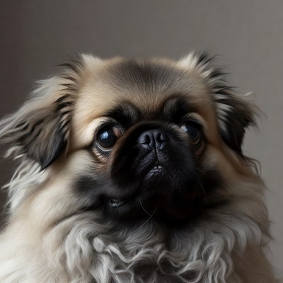 Close-up of cute Pug dog