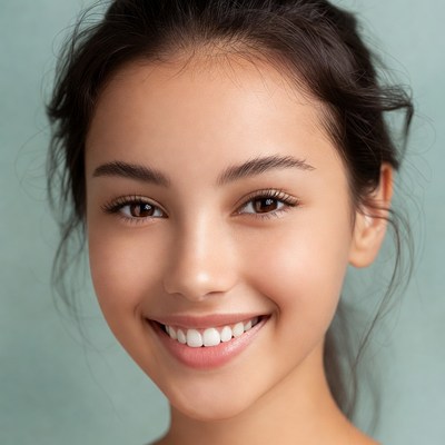 Smiling Asian woman close-up