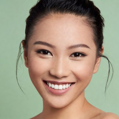 Smiling Asian woman close-up