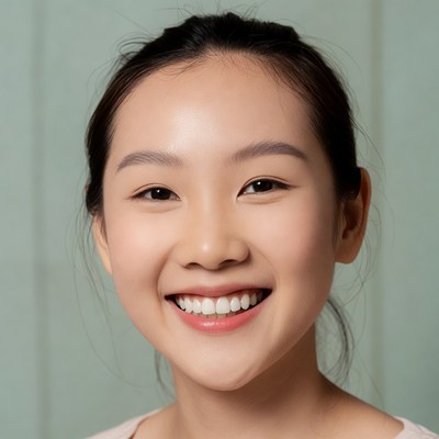 Smiling Asian woman close-up