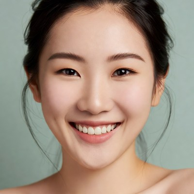 Smiling Asian woman close-up