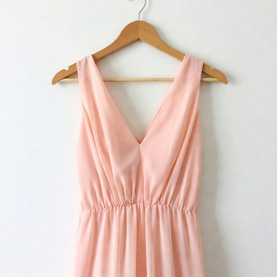 Pink Sleeveless Dress on Hanger