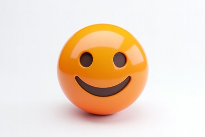 Smiling Yellow Emoji Ball
