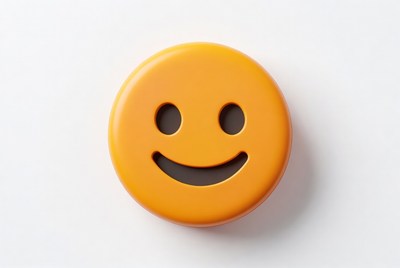 Orange Smiling Emoji