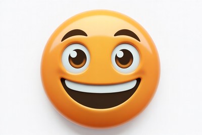 Smiling Yellow Emoji Face