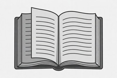 Open Book Illustration