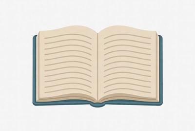 Open Book Illustration