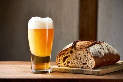 Beer Glass and Sliced Bread