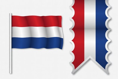 Dutch Flag and Ribbon