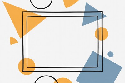 Abstract Geometric Frame Illustration