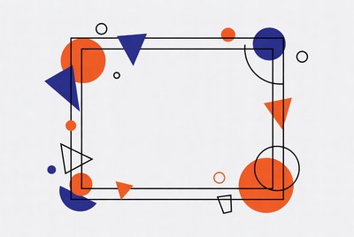 Geometric Abstract Frame Border