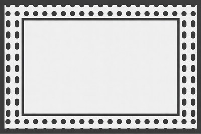 Polka Dot Border Blank Frame