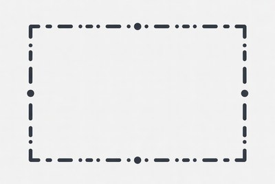Dotted Line Border Frame