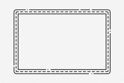 Blank Rectangular Frame Outline