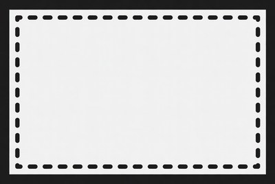 Blank Sign with Dashed Border