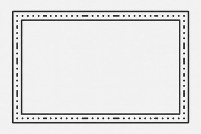 Blank Dotted Line Border Frame
