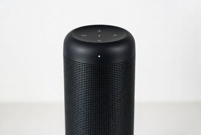 Black Cylindrical Bluetooth Speaker