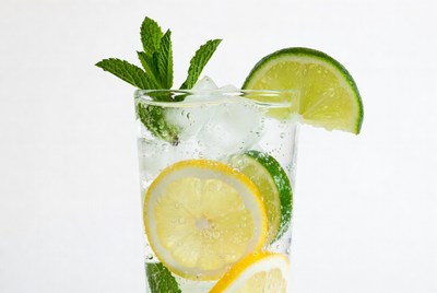 Refreshing Mint Lemonade in Glass