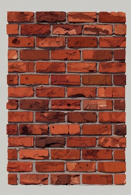Red Brick Wall Illustration