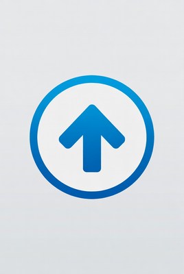 Blue Up Arrow Icon