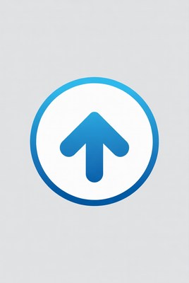 Blue Up Arrow Icon