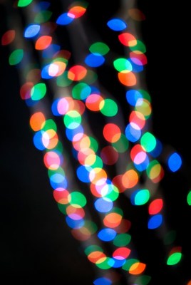 Colorful Blurred Christmas Lights