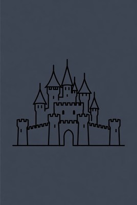 Line Art Fairy Tale Castle