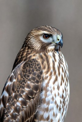 Red-tailed Hawk Close-up Portrait