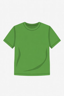 Green T-shirt illustration
