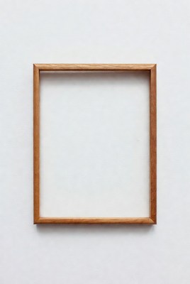 Empty Wooden Picture Frame