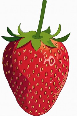 Fresh strawberry illustration