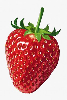 Ripe strawberry illustration