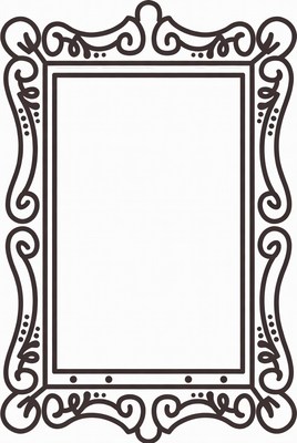 Ornate Empty Picture Frame