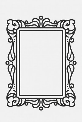 Ornate Empty Picture Frame