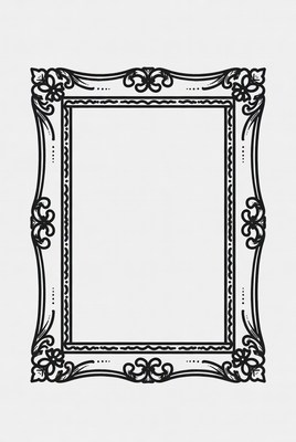 Ornate Empty Picture Frame