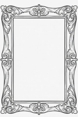 Ornate Blank Picture Frame