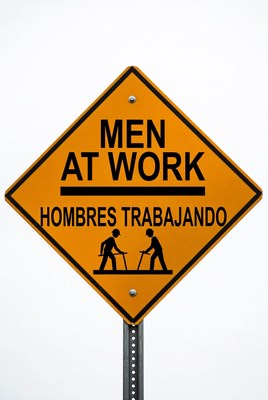 Men at Work Road Sign