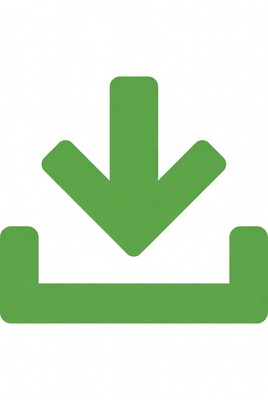Green Download Arrow Icon